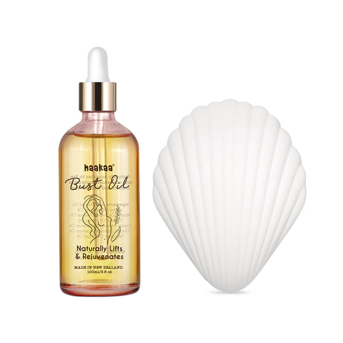 Bust Oil and Breast Massager Combo
