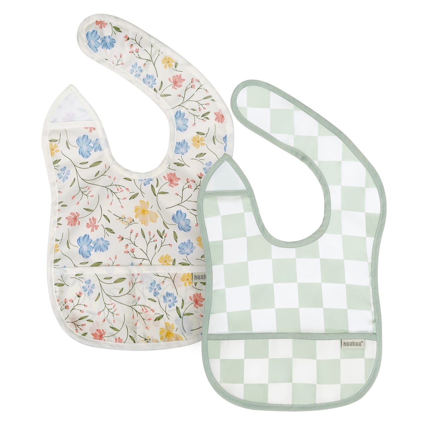 Haakaa Easy-fold Baby Bib - 2pcs