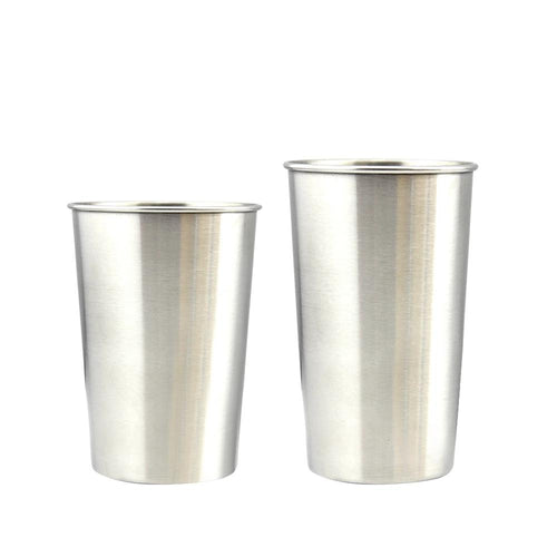 Stainless Steel Cups - 300/450ml (4 pack)