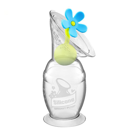 Generation 2 100/150ml Silicone Breast Pump with Suction Base and Flower Stopper Combo