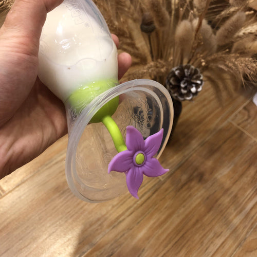 Generation 2 100/150ml Silicone Breast Pump with Suction Base and Flower Stopper Combo