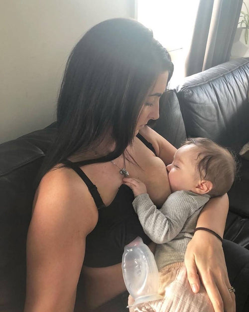 Hands-Free Zip-Up Breast Pump Bra (M/L/XL)