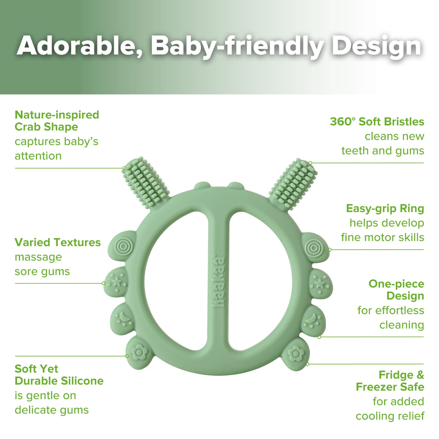 Silicone Crab Teether