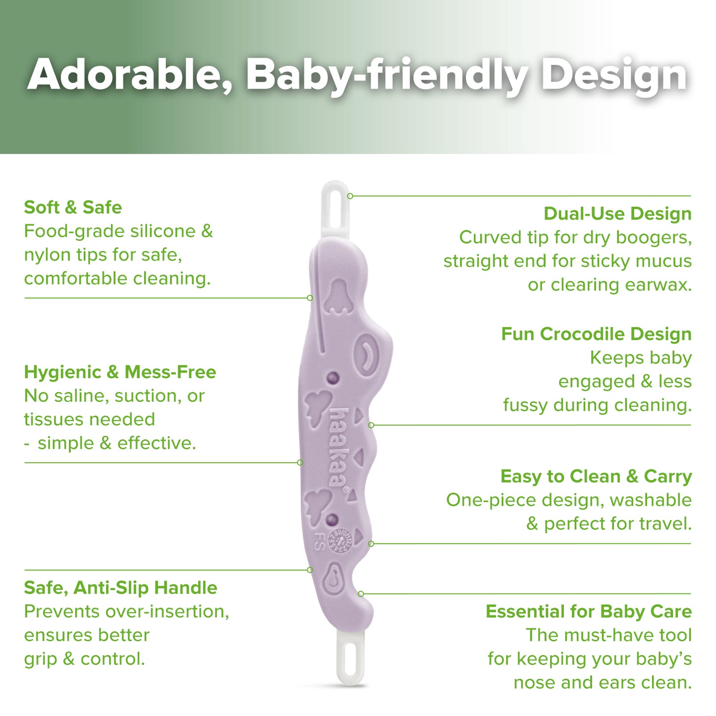 CROC Baby Dual-Ended Ear & Nose Cleaner