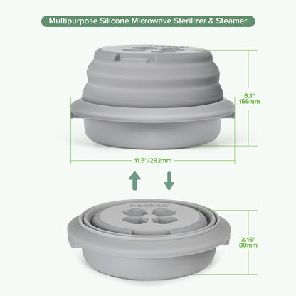 Multipurpose Silicone Microwave Steriliser & Steamer