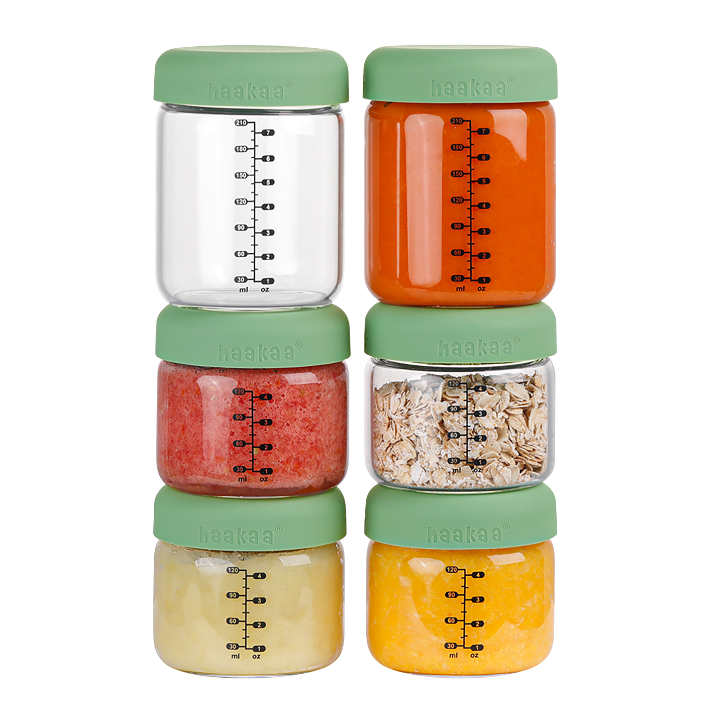 Airtight Silicone Lid Glass Jar Set