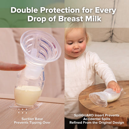 Gen. 2 Plus Silicone Manual Breast Pump + SpillGUARD Insert