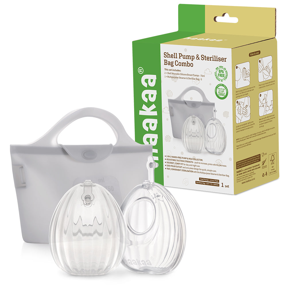 Shell Wearable Medical-Grade Silicone Pump (75ml | 120ml)