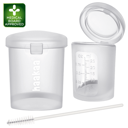 Silicone Colostrum Collector Measuring & Feeding Lidded Cup (Pre-sterilised)