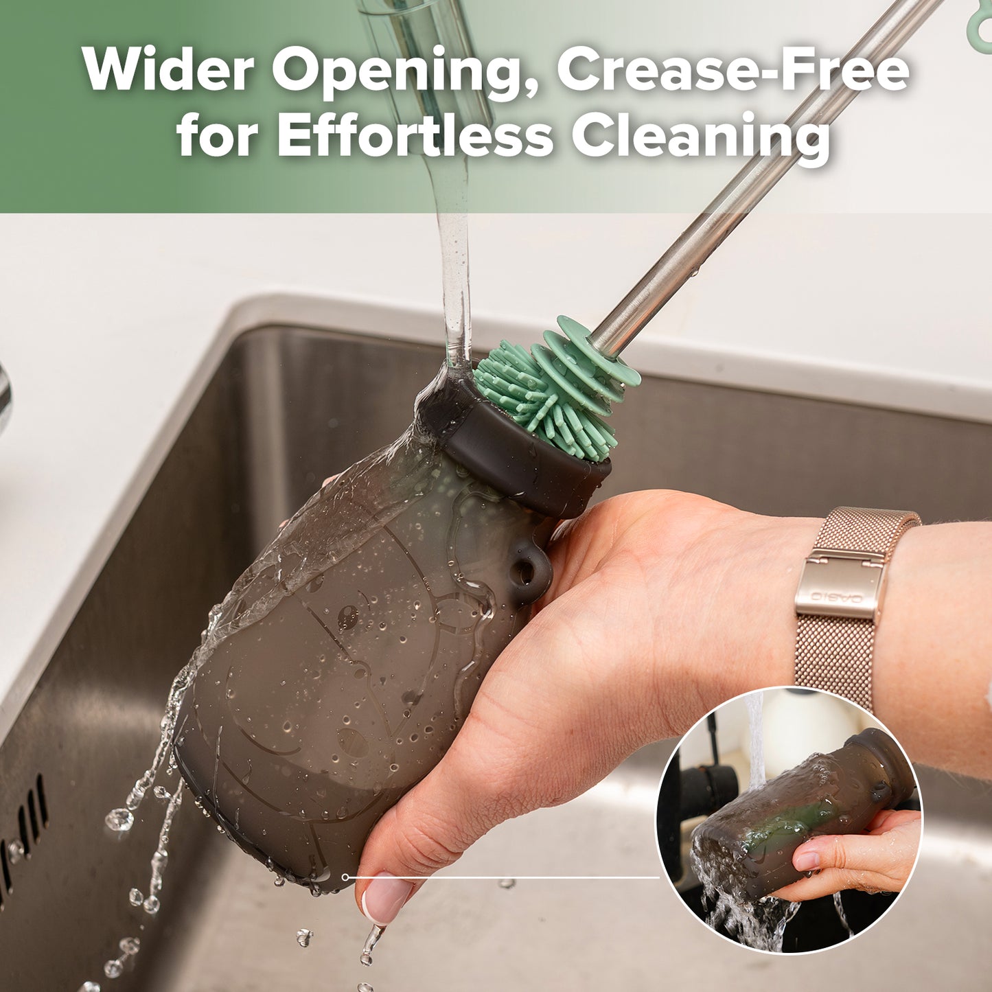 Hippo Wide Opening Silicone Goody Pouch - 260ml