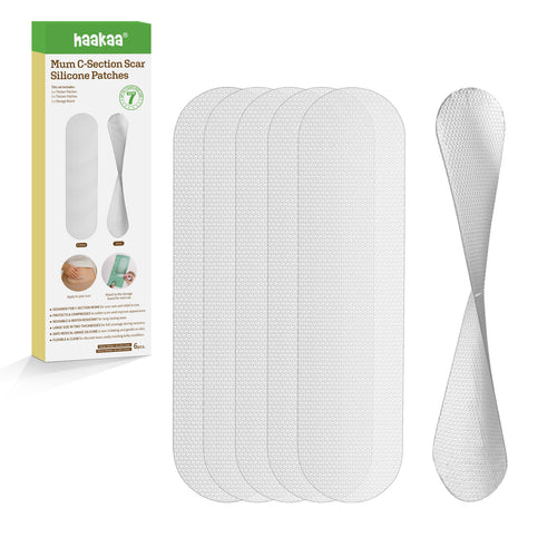 haakaa Mum C-Section Scar Silicone Patches - 6pcs (0.5mm*3 + 1mm*3)