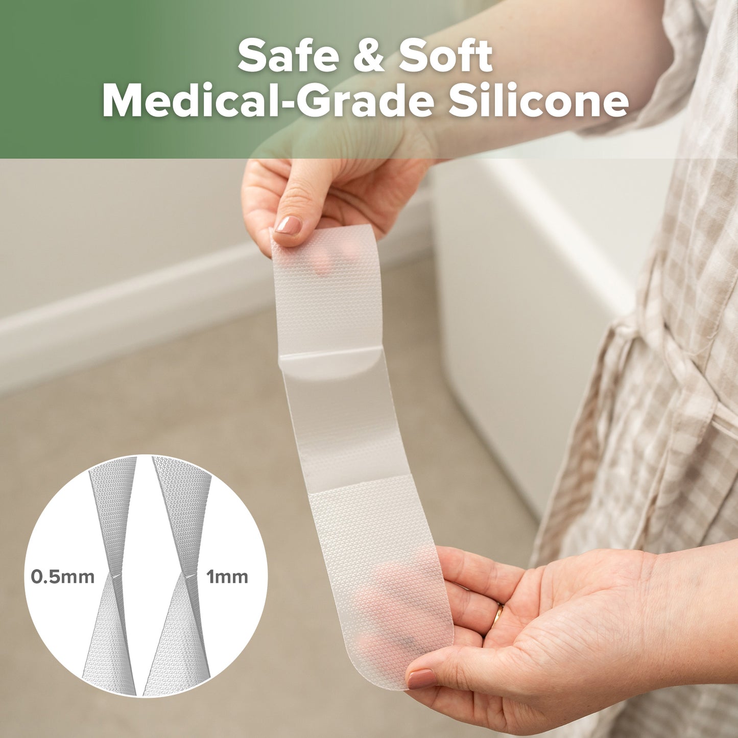 Haakaa Mum C-Section Scar Silicone Patches - 6pcs (3 x 0.5mm + 3 x 1mm)