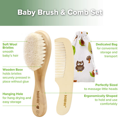 Wool Baby Hairbrush