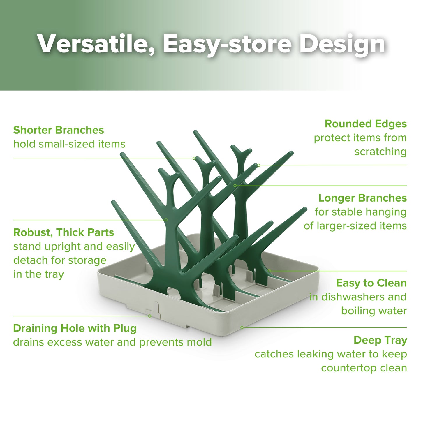 Easy-store Drying Tree & Tray Set