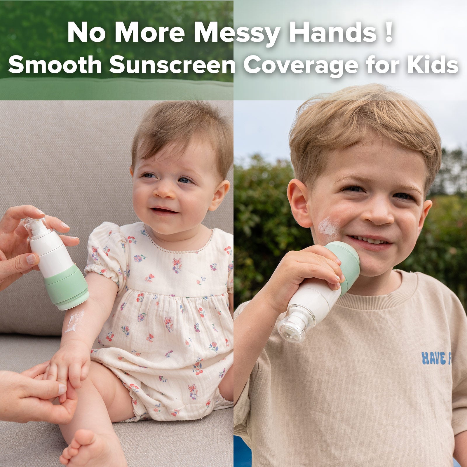 2-in-1 Sunscreen Dispenser & Applicator.