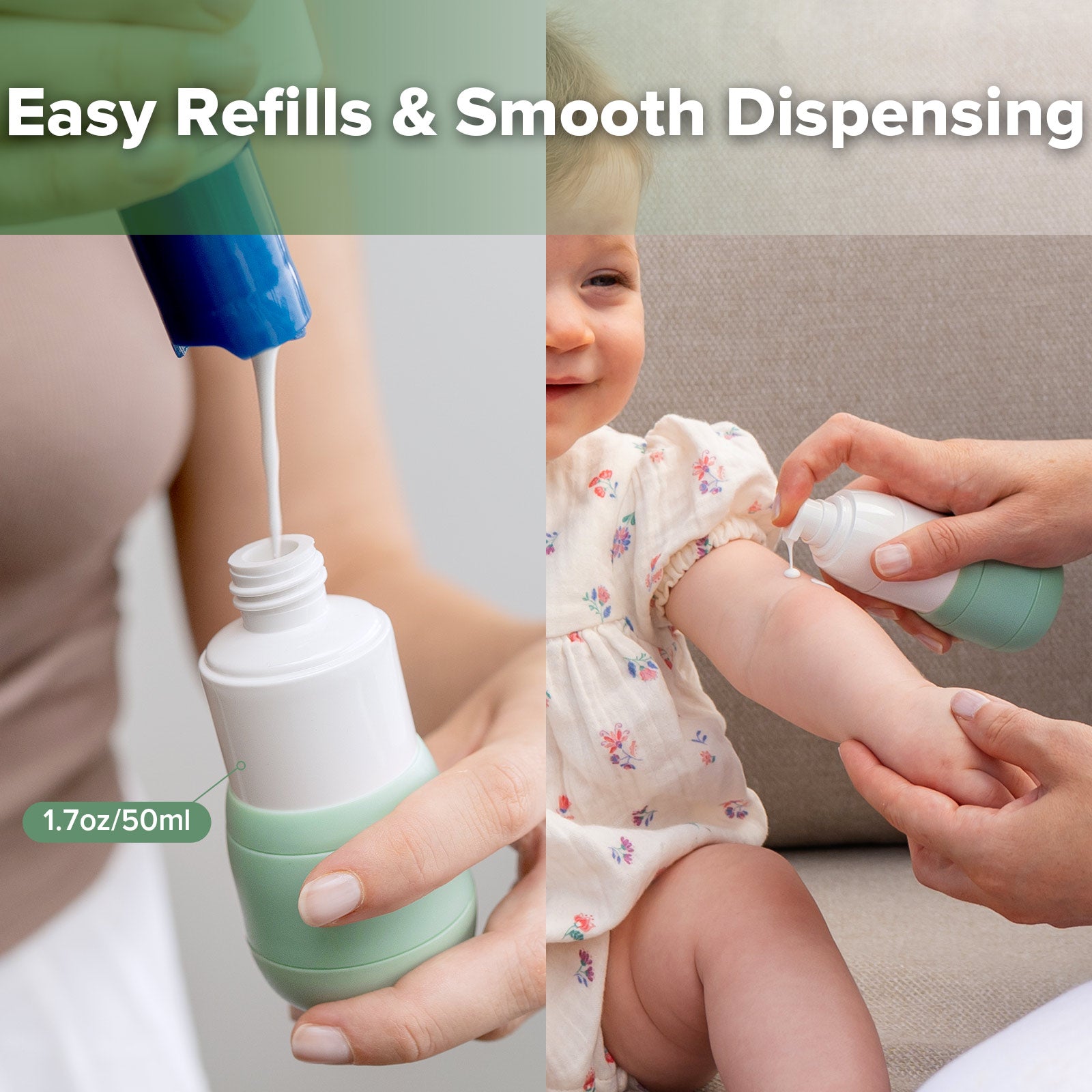 2-in-1 Sunscreen Dispenser & Applicator.
