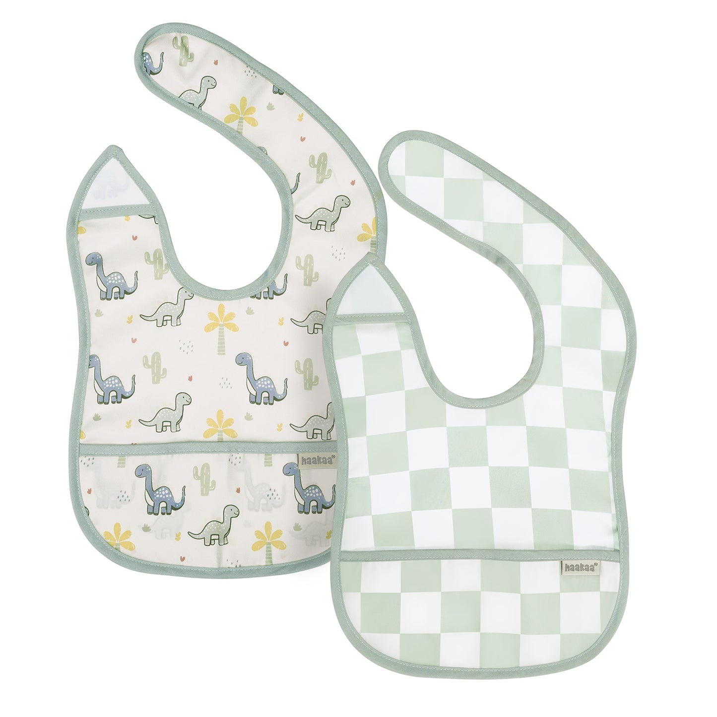 Haakaa Easy-fold Baby Bib - 2pcs