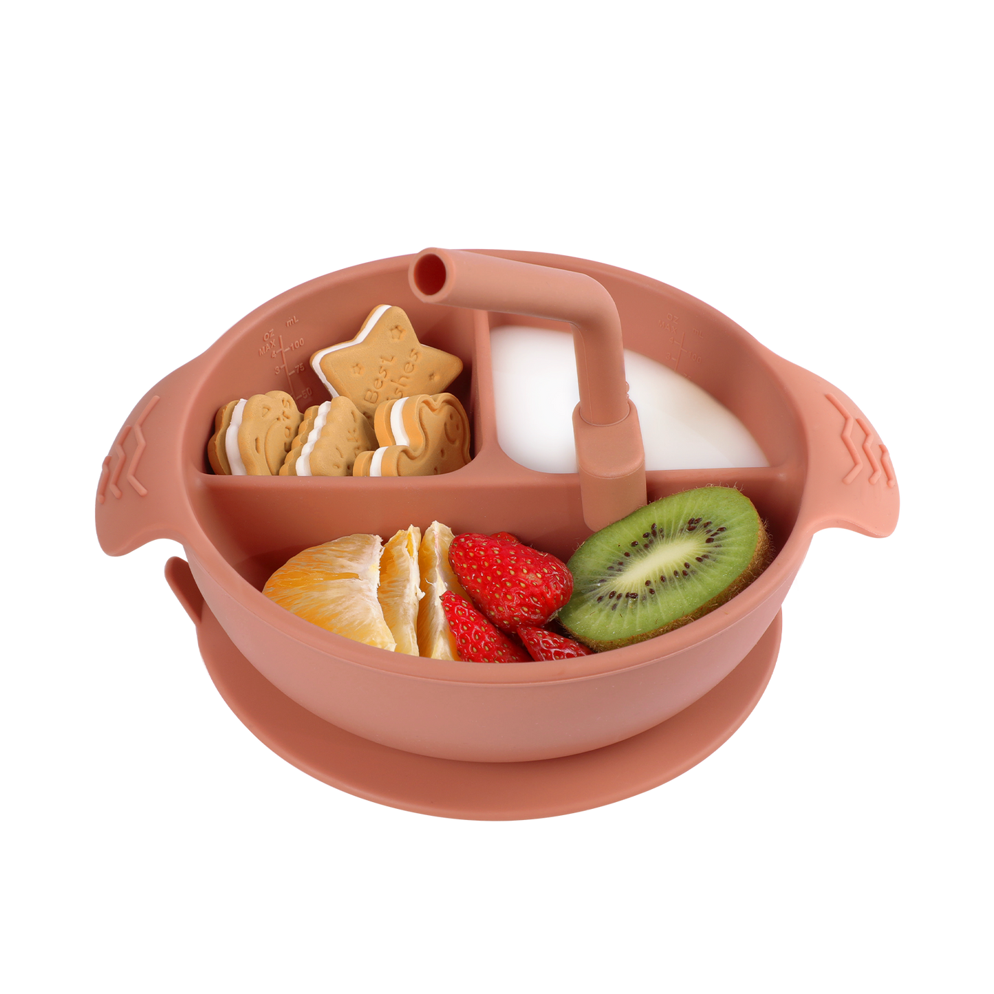 Silicone Divided Suction Bowl