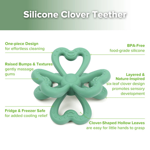 Silicone Clover Teether