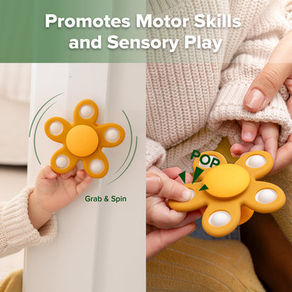 Flower Suction Cup Spinner Toy