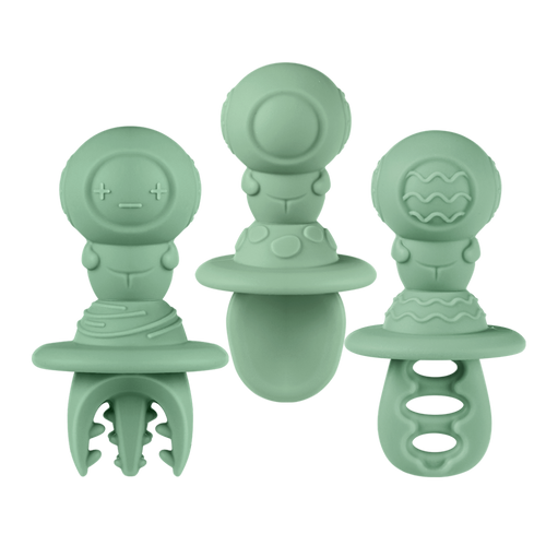 Astronaut Beginner Silicone Cutlery Set