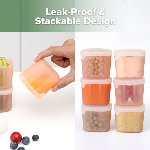 haakaa Mini Meal Silicone Storage Containers