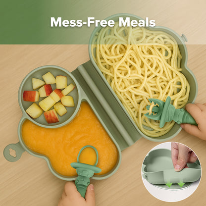 Cloud Crew Silicone Feeding Set