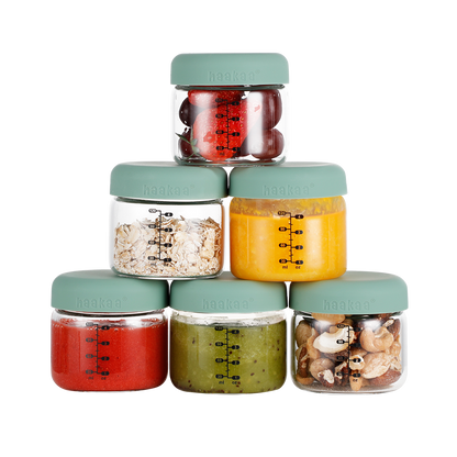 Airtight Silicone Lid Glass Jar Set