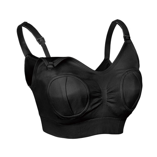 NEW AUDEN 2-in-One Nursing and Hands Free Pumping Bra Black Size Medium -  Helia Beer Co